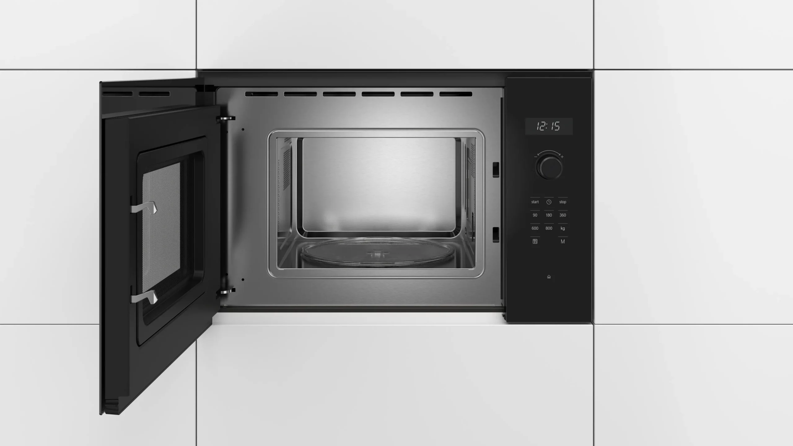 Microondas Integrable Bosch BFL524MB0 Sin Marco 20L 800W GRILL 7 PROGRAMAS PANTALLA DIGITAL LED - Imagen 2