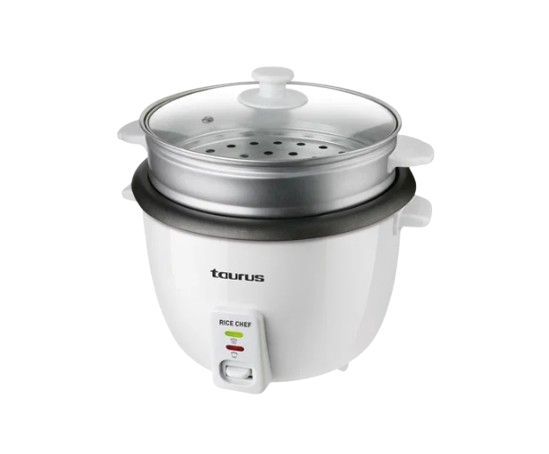 Arrocera Taurus Rice Chef 1.8L | 700W, Tapa de Cristal y Antiadherente