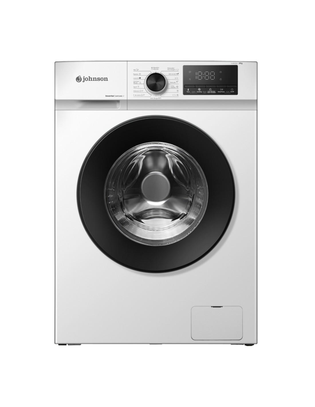 Lavadora Johnson CF SENA80 8kg 1400RPM Clase A-10% Inverter