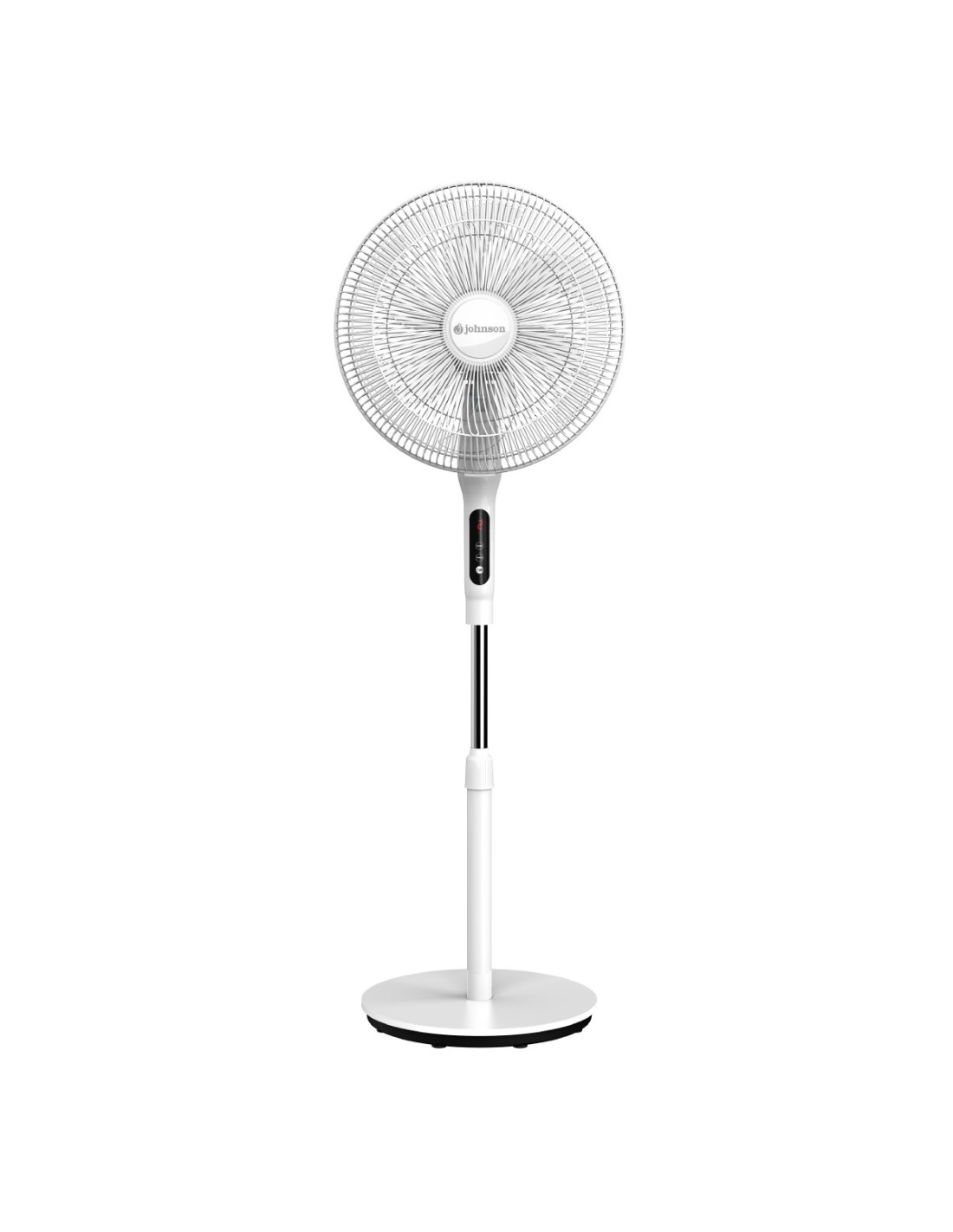 Ventilador de Pie 16" Johnson VIRO16APLUS Blanco 45W con Mando