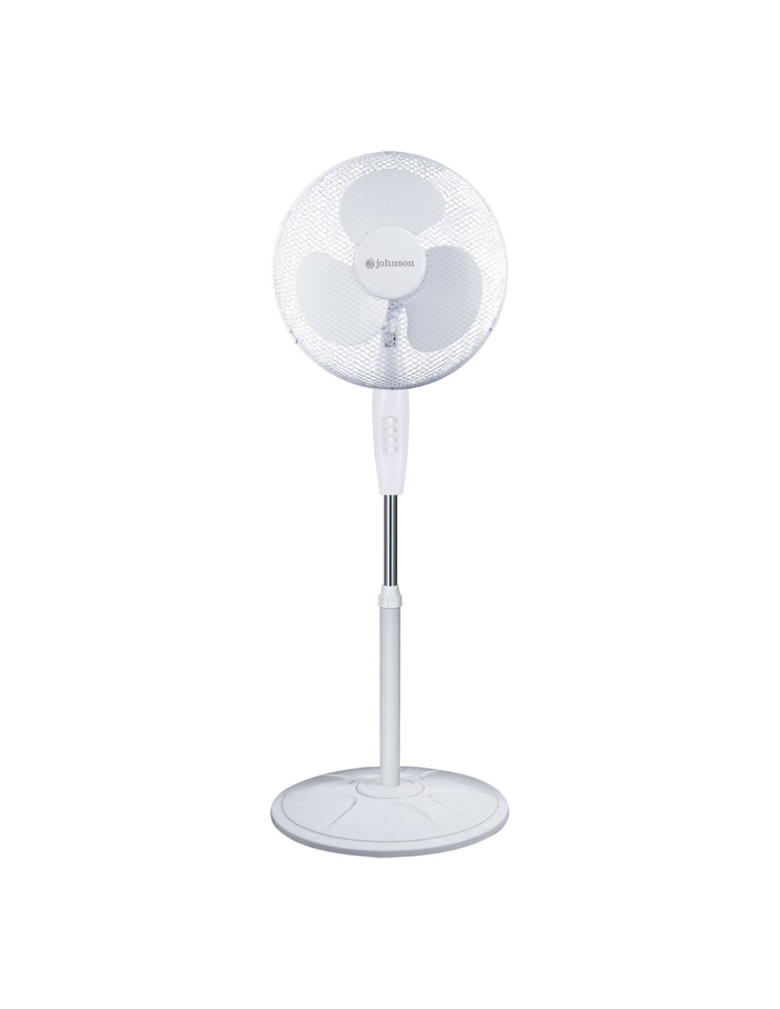 Ventilador de Pie 16" Johnson VIRO16A Blanco 45W Oscilante
