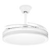Ventilador de Techo con Aspas Ocultas Johnson VIRO42TCOMPACT Blanco LED Motor DC - Imagen 2