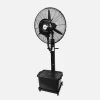 Ventilador Nebulizador de Pie Industrial Serie DILUVIO Negro 240W | Tanque 42L