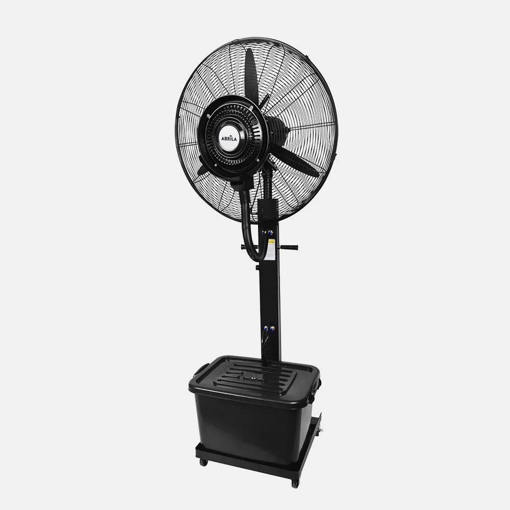 Ventilador Nebulizador de Pie Industrial Serie DILUVIO Negro 240W | Tanque 42L