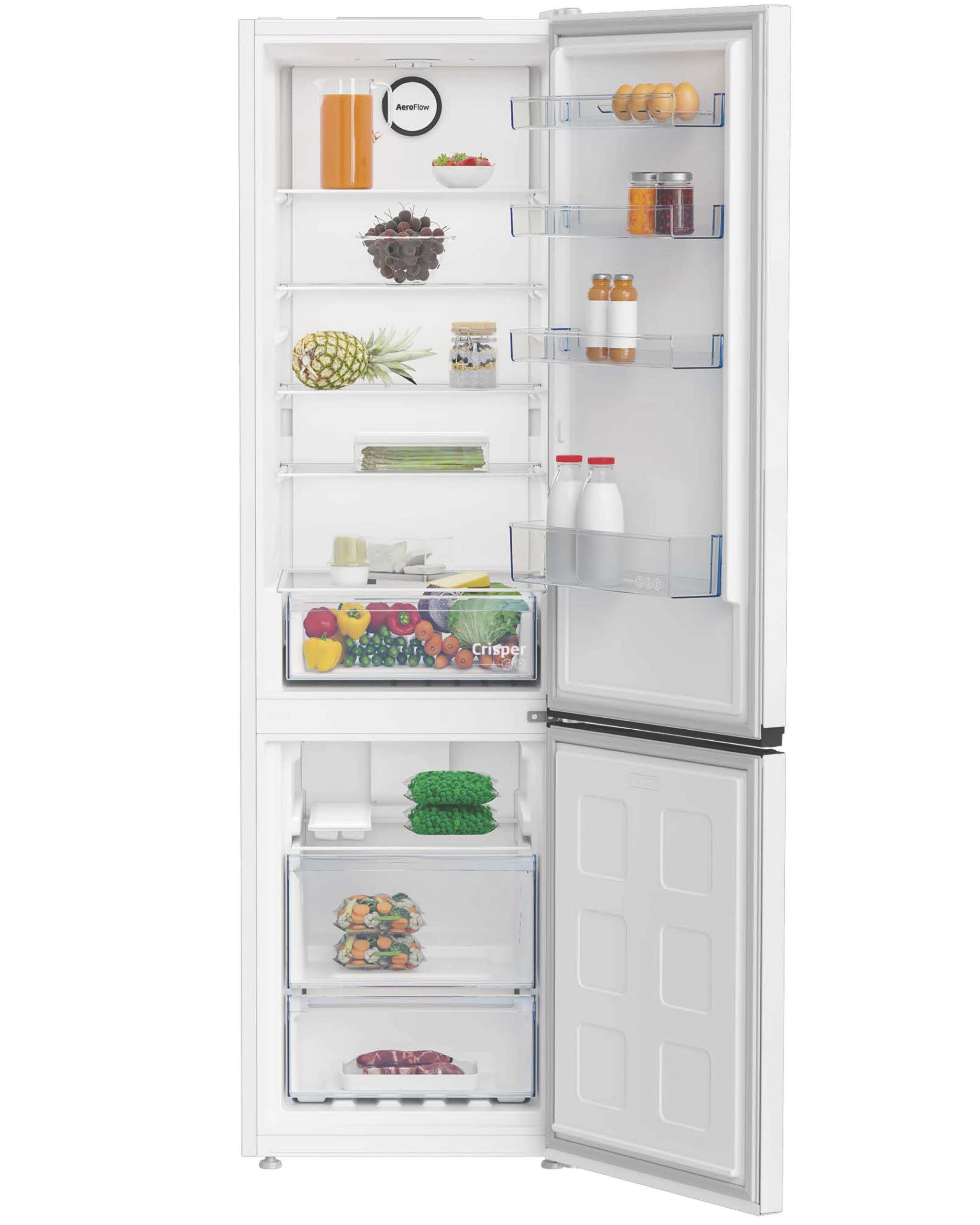 Frigorífico Combi Beko B1RCNE404W 203x60cm - No Frost Total Clase E Blanco 404L - Imagen 2