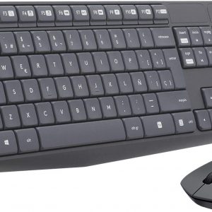 Teclado + Ratón Inalámbrico Logitech MK235 - USB 100 Teclas Óptico Gris