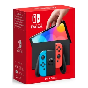 Nintendo Switch OLED Azul Rojo Neón - 7" OLED 1280x720 64GB Portátil Sobremesa TV