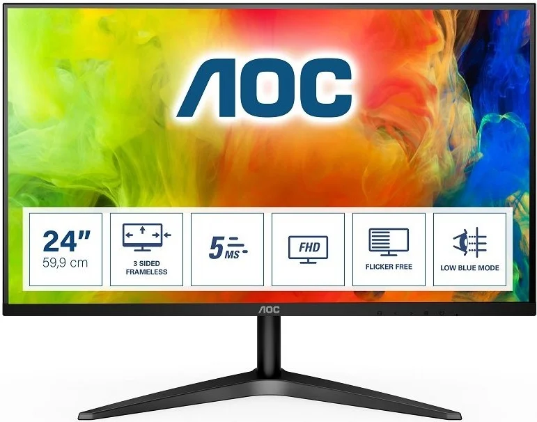 Monitor AOC 24B1H 23.6" Full HD MVA Ultraslim HDMI - Imagen 2