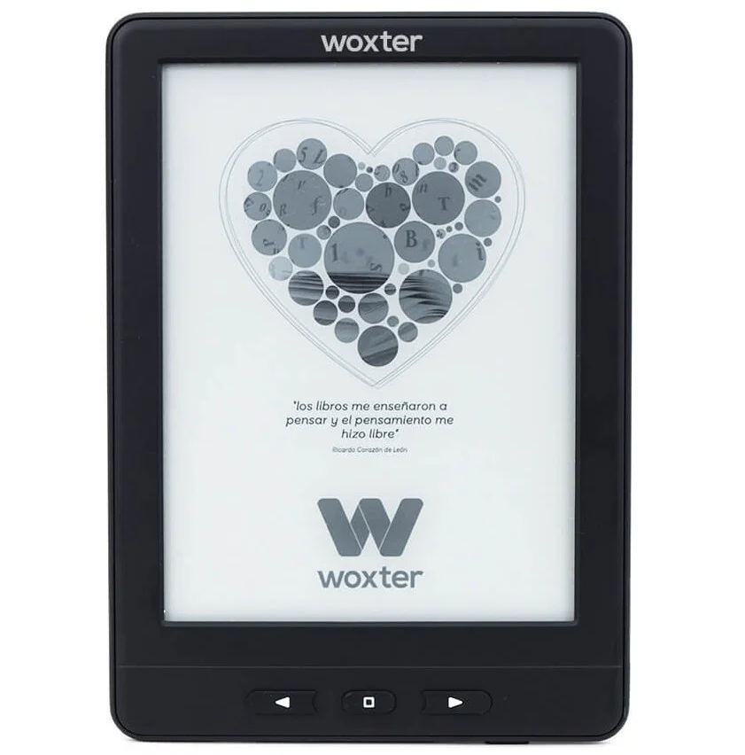 E-Book Woxter EB26-075 Scriba Paperlight TP 6" - E Ink Pearl Plus 4GB Táctil Negro