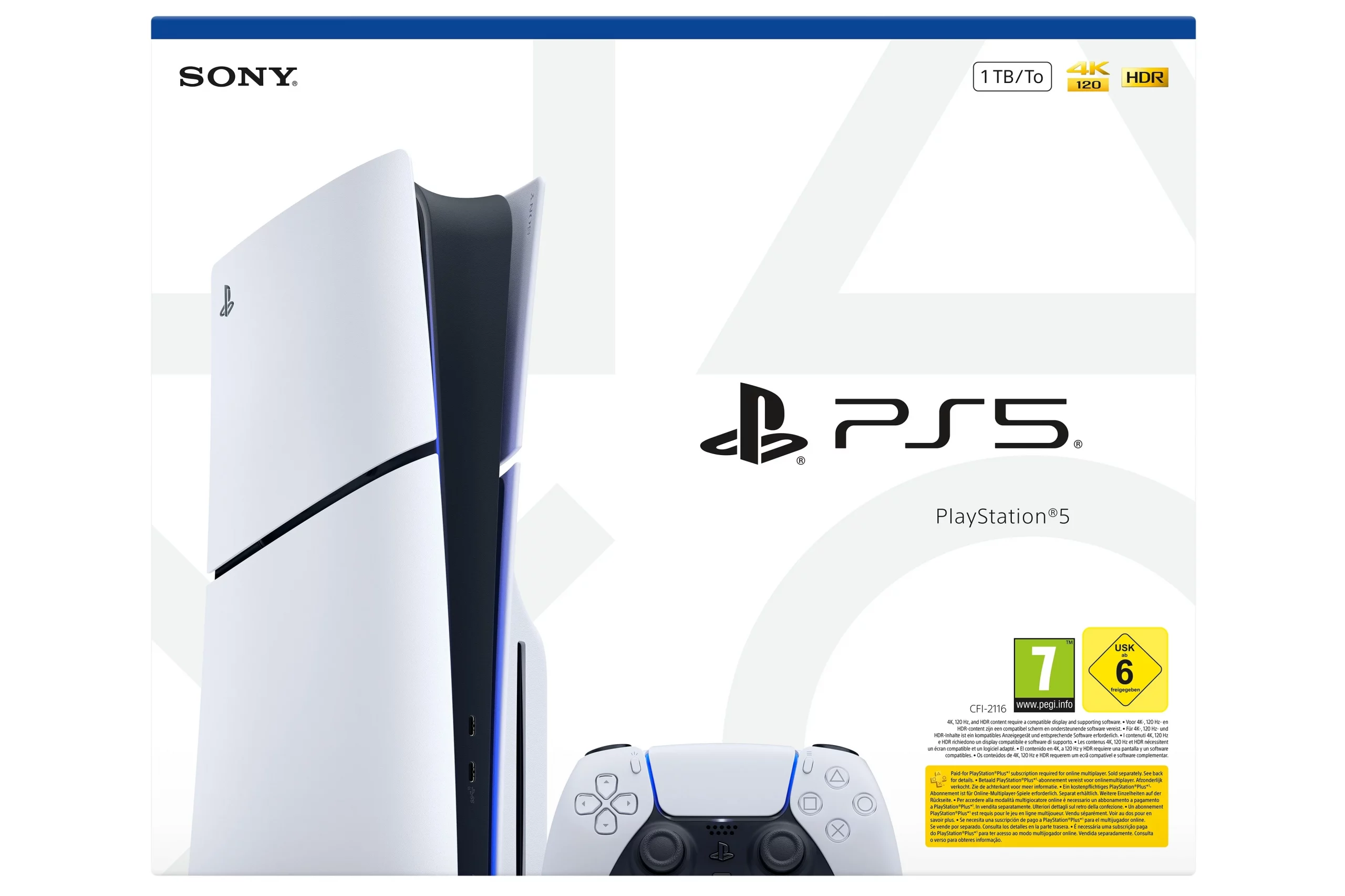 Sony PlayStation 5 PS5 Standard Chasis E - 825GB SSD 4K 120fps 1TB Almacenamiento Blu-ray