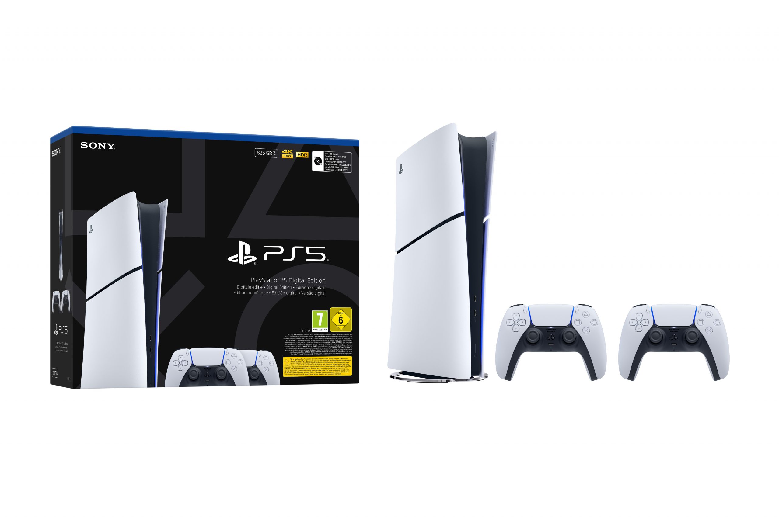 Sony PlayStation 5 Digital Edition + 2x DualSense V3 - 825GB SSD 4K 120fps Pack Completo - Imagen 2