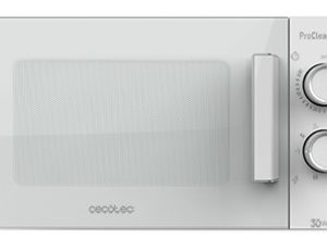 Microondas Cecotec ProClean 3120 - 700W Grill 800W 20L 3DWave Ready2Clean FullWhite Temporizador