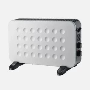 Convector Eléctrico HOGAR 2000W Blanco/Negro Turbo Termostato