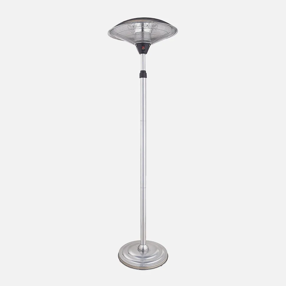 Calefactor Exterior de Pie KOEL 2000W Plata IP34 Antivuelco