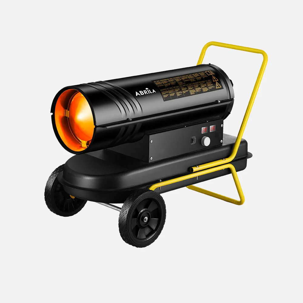 Cañón Calefactor a Gasóleo ALPINE 20KW con Ruedas Acero Inoxidable