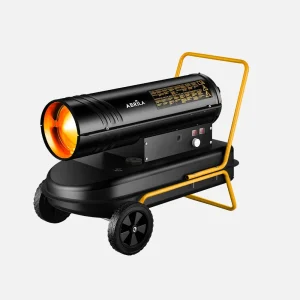 Cañón Calefactor a Gasóleo ALPINE 30KW con Ruedas Acero Inoxidable