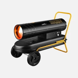 Cañón Calefactor a Gasóleo ALPINE 50KW con Ruedas Acero Inoxidable