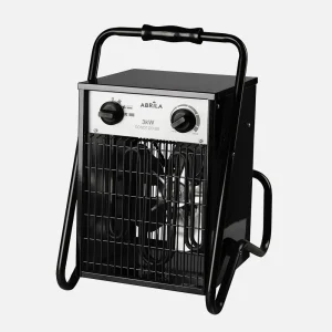 Termoventilador Industrial SIMEON 3000W Negro IP24 Termostato Regulable