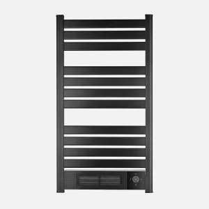 Toallero Eléctrico Cerámico VELEZ 2000W Negro Mando Distancia IPX4