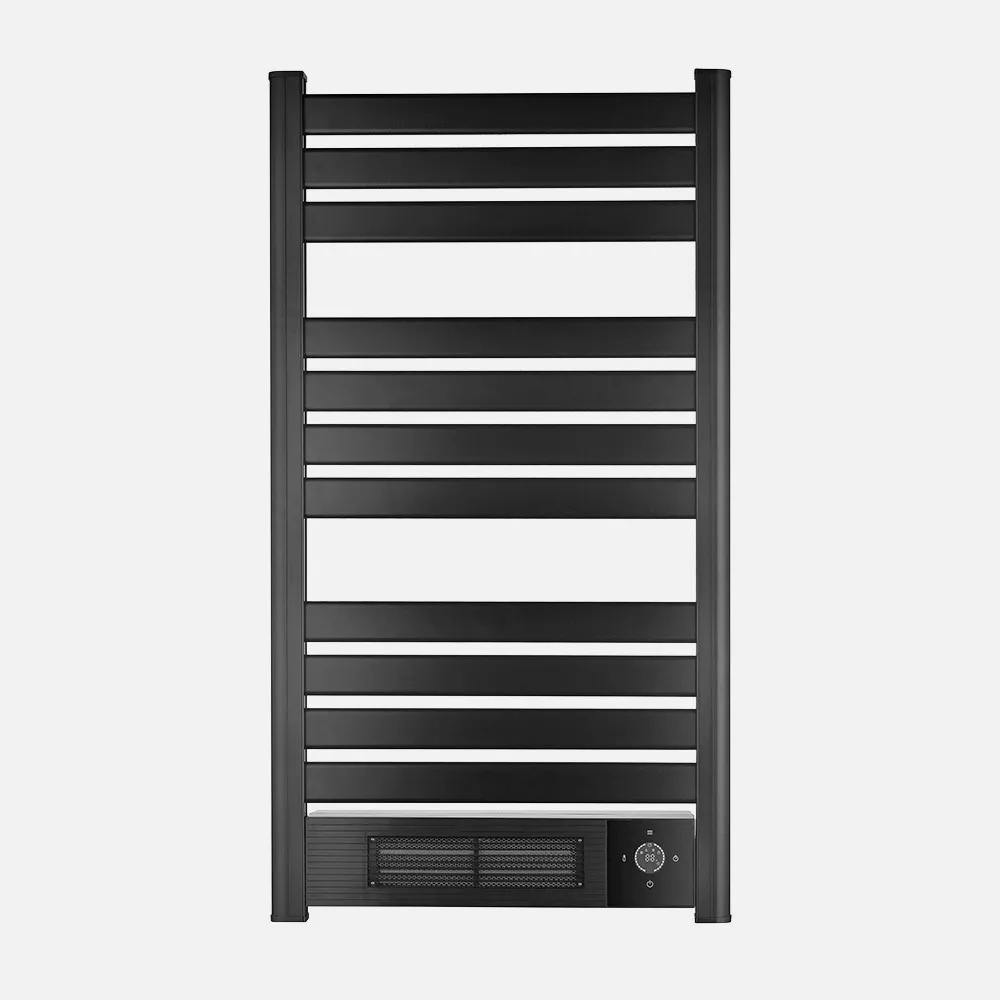 Toallero Eléctrico Cerámico VELEZ 2000W Negro Mando Distancia IPX4