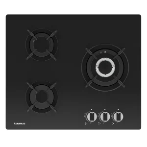 Cristalgas Taurus GC3HN de 3 fuegos con vidrio templado