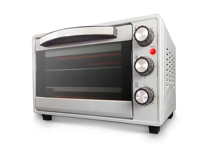 Horno de sobremesa - GRUNKEL HR-23SILVER, 1600 W, 23 l, Acero inoxidable