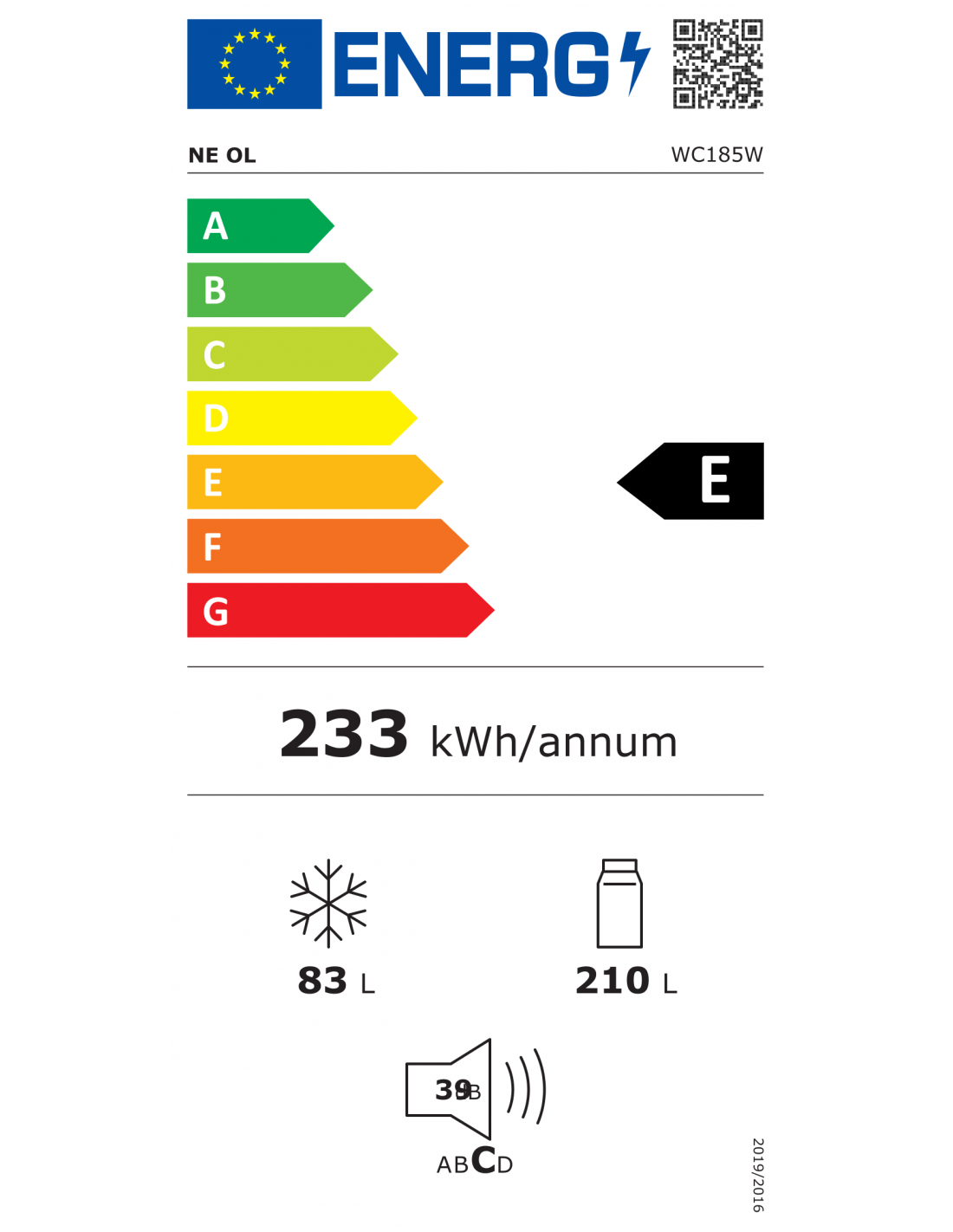 Frigorífico Combi NewPol NWCN185W No Frost 186x60 cm Blanco - Imagen 4